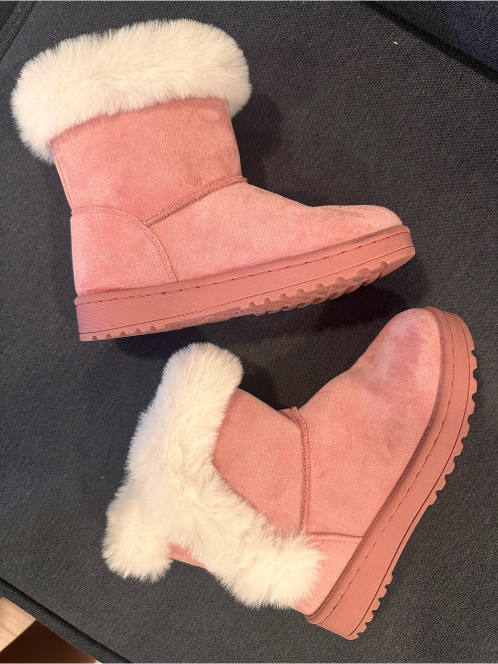 Sonoma Alainaa faux fur winter boots girls sz 1